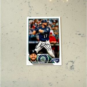 Brand New Signed Mitch Haniger Topps Card